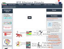 Tablet Screenshot of iesmarianapineda.org